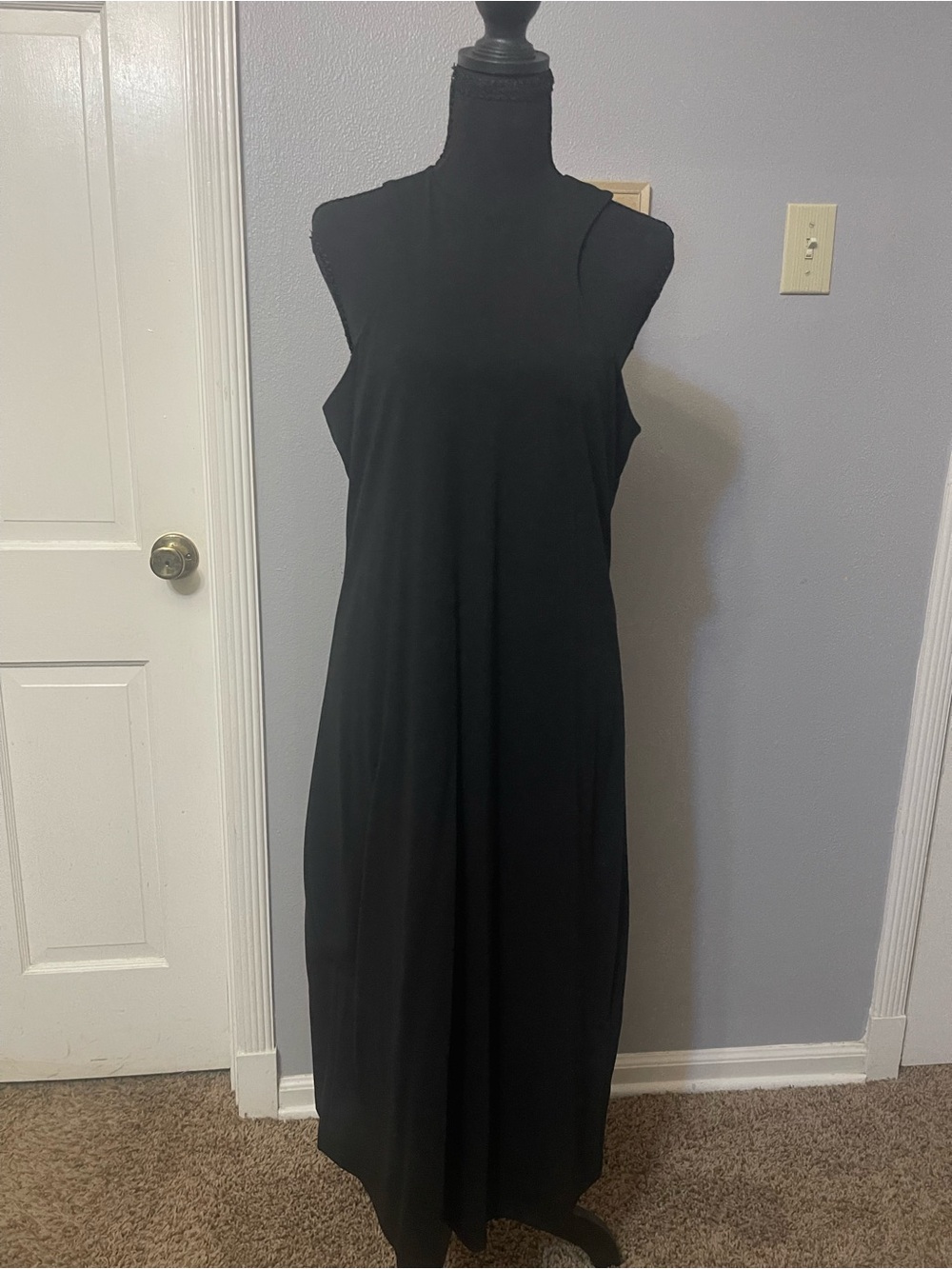 Elegant Black Racerback Dress